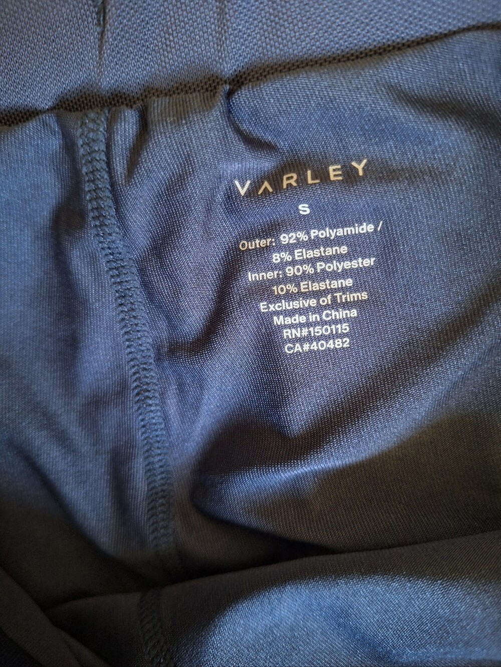 Varley Archer Mid Rise Pull On Athletic Skort 13.5 Navy Blue Nights Size Small - Picture 7 of 14